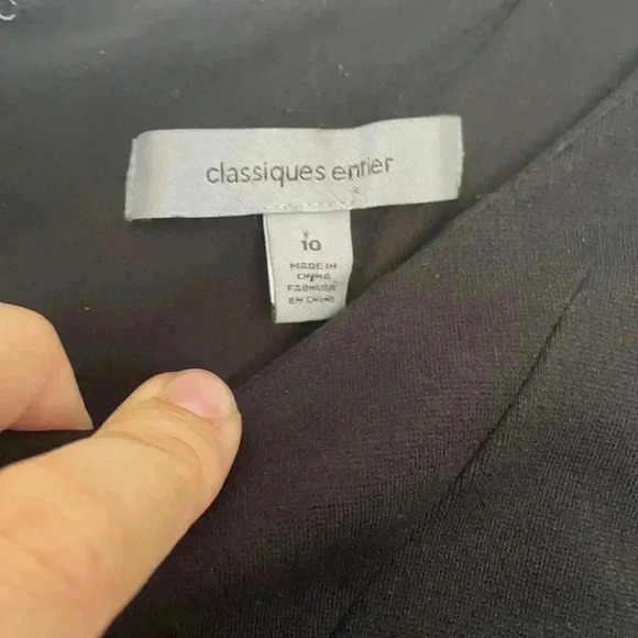 Classiques Entier Classic Black Shift Dress Sz 10 - Picture 4 of 9